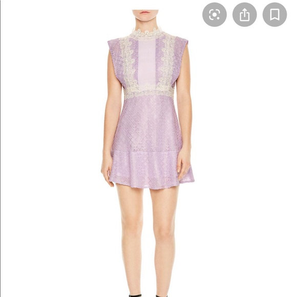 sandro purple dress